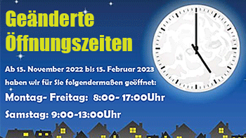 Permalink auf:Öffnungszeiten bis 15. Februar Permalink auf:Öffnungszeiten bis 15. Februar